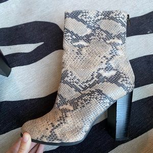 Snake skin boots